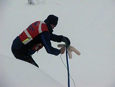 Miniranje snežnih plazov - Vogel - 30.12.2013